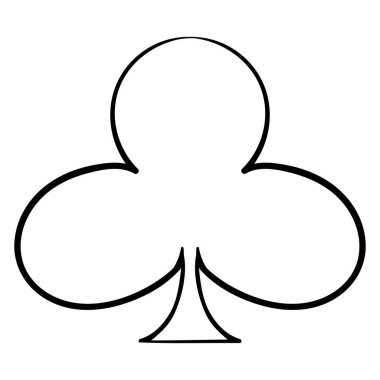 Transparent suit cross line icon. Money, poker, game, excitement, ace, deck, suit, loss, winning, trick, back of cards. Vector icon for business and advertising