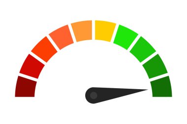 Maksimum hız testi çizimi. İnternet, indirme, yükleme, veri yükleme, hız sınırı, araba, bilgisayar, motor, kalite. İş ve reklam için vektör simgesi