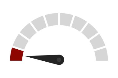 Bir bölümde hız testleri için bir gösterge. İnternet, indirme, yükleme, veri yükleme, hız sınırı, araba, bilgisayar, motor, kalite. İş ve reklam için vektör simgesi