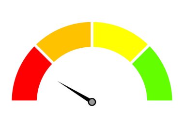 Kırmızı çizgi illüstrasyonunda hız testi. İnternet, indirme, yükleme, veri yükleme, hız sınırı, araba, bilgisayar, motor, kalite. İş ve reklam için vektör simgesi