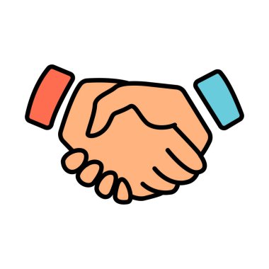 El sıkışma çizgisi simgesi. Anlaşma, ortaklık, iş birliği, işbirliği, selamlama, anlaşma, sözleşme, birlik, takım çalışması, işbirliği, bağlantı, saygı, müzakere, bağlılık, güven, ittifak, başarı