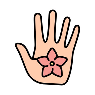 El bakım çizgisi ikonu. Cilt bakımı, güzellik, tırnak bakımı, manikür, hijyen, sağlık, el kremi, nemlendirici, sağlık, kendine bakım, spa, şımartma, yumuşaklık, rahatlama, el bakımı, cilt bakımı.