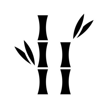 Bambu çizgisi simgesi. Doğa, çevreci, sürdürülebilir, organik, bitki, büyüme, doğal, çevre, yeşil, tropikal, yapraklar, ahşap, yenilenebilir, kaynak, refah, bambu filizleri, bahçe, manzara, sağlık