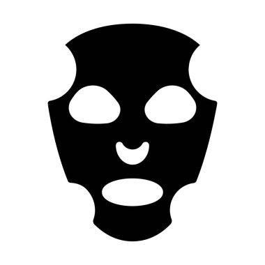 Spa maske çizgisi simgesi. Cilt bakımı, güzellik, rahatlama, sağlık, yüz bakımı, susuzluk, gençleşme, yaşlanma önleme, temizlik, terapi, spa tedavisi, sağlık, parlaklık, sakinleşme, tedavi