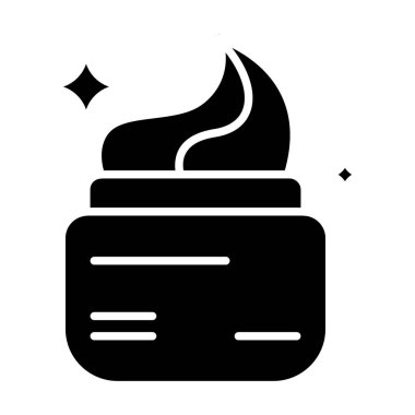 Cilt kremi çizgisi simgesi. Nemlendirici, besleyici, yaşlanma karşıtı, konteynır, ürün, gençleştirme, su, cilt, tedavi, güzellik, kozmetik, krem kavanozu, krem, pürüzsüz, uygulama, yüz bakımı, günlük