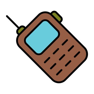 Askeri radyo hattı ikonu. İletişim, donanım, ordu, cihaz, taşınabilir, radyo, asker, sinyal, iletim, güvenli, taktik, alan, işlemler, kablosuz, teknoloji, muharebe, ağ.