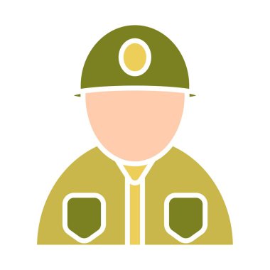 Asker çizgisi simgesi. Ordu, ordu, üniforma, hizmet, personel, muharebe, savunma, savaş, silahlı, piyade, güvenlik, koruma, miğfer, görev, işgal, adam, savaşçı, asker, savaşçı..