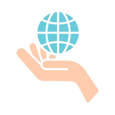 El ele tutuşan dünya çizgisi ikonu. Dünya, bakım, çevre, sürdürülebilirlik, küresel, dünya, gezegen, destek, sorumluluk, koruma, el, dünya, sembol, doğa, tasarruf, koruma, eko, yeşil, bakım.