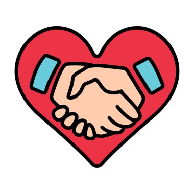 Kalp çizgisi simgesiyle tokalaşın. Aşk, ortaklık, destek, el sıkışma, bağlantı, birlik, kalp, sembol, işbirliği, topluluk, bakım, şefkat, şefkat, takım çalışması, anlaşma, bağ, barış, yardım.