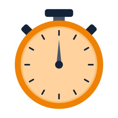 Kronometre. Zaman, ölçü, zamanlayıcı, zaman tutucu, kronometre, hız, spor müsabakaları, alarm, saat, ikinci, dakika, saat, el rekorunu kırın. Vektör illüstrasyonu