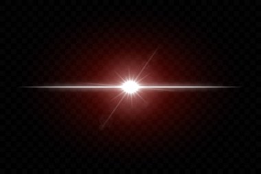 Parlak ışık parlıyor. Yatay mercek parlaması, mor parlaklık, ışıltı, parıltı, yıldız patlaması, enerji, soyut ışık efekti, ışıltı, ışıltı, parlayan çizgi.