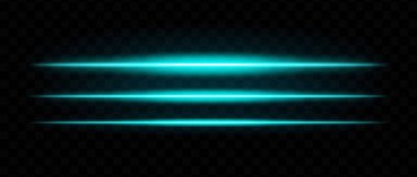 Mavi parlak ışık çizgileri. Yatay ışınlar, neon, soyut, parlak çizgiler, fütüristik, enerji, dinamik hareket, parlaklık, aydınlatma efekti, optik ışıltı, lazer, elektrik.