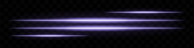 Mavi parlak ışık çizgileri. Yatay ışınlar, soyut, parlak çizgiler, ışıltılı, parlak, fütüristik, parlak, dinamik hareket, optik ışıltı, enerji, neon, ışıltı etkisi.