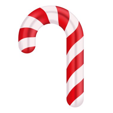 Kırmızı ve beyaz şeker kamışı çizimi. Geleneksel çizgili tasarım, klasik Noel ziyafetlerini ve şenlikli kutlamaları sembolize ediyor, mevsimlik dekorasyonlar için mükemmel..