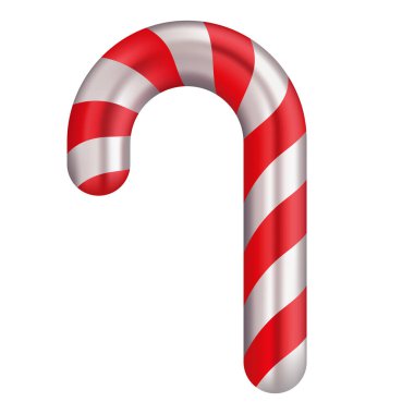 Kırmızı ve beyaz şeker kamışı çizimi. Geleneksel çizgili tasarım, klasik Noel ziyafetlerini ve şenlikli kutlamaları sembolize ediyor, mevsimlik dekorasyonlar için mükemmel..