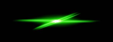 Yeşil ışık yandı. Yoğun parlaklık çizgileri, parlak mavi parlaklık, soyut aydınlatma, fütüristik ışık efekti, radyoaktif enerji, dinamik ışın, modern tasarım, canlı görsel efekt.