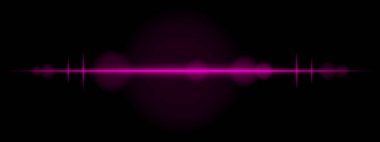 Mor lazer çizgisi ikonu. İnce parlak çizgi, yoğun kırmızı aydınlatma, fütüristik ışın etkisi, soyut ışık tasarımı, enerji atımı, minimum görsel, modern ışıklandırma dekoru.