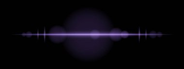 Mor lazer çizgisi ikonu. İnce parlak çizgi, yoğun kırmızı aydınlatma, fütüristik ışın etkisi, soyut ışık tasarımı, enerji atımı, minimum görsel, modern ışıklandırma dekoru.