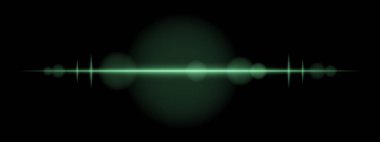 Yeşil lazer hattı simgesi. İnce parlak çizgi, yoğun kırmızı aydınlatma, fütüristik ışın etkisi, soyut ışık tasarımı, enerji atımı, minimum görsel, modern ışıklandırma dekoru.