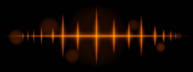 Turuncu nabız dalgası. Dinamik parlayan dalga formu, keskin sivri sivri uçlar, fütüristik ışık tasarımı, enerji sinyali, soyut aydınlatma, modern dekor, minimal görsel efekt