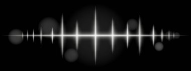 Beyaz nabız dalgası. Dinamik parlayan dalga formu, keskin sivri sivri uçlar, fütüristik ışık tasarımı, enerji sinyali, soyut aydınlatma, modern dekor, minimal görsel efekt