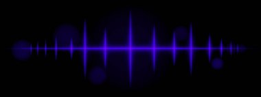 Mavi nabız dalgası. Dinamik parlayan dalga formu, keskin sivri sivri uçlar, fütüristik ışık tasarımı, enerji sinyali, soyut aydınlatma, modern dekor, minimal görsel efekt