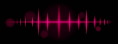 Mor nabız dalgası. Dinamik parlayan dalga formu, keskin sivri sivri uçlar, fütüristik ışık tasarımı, enerji sinyali, soyut aydınlatma, modern dekor, minimal görsel efekt