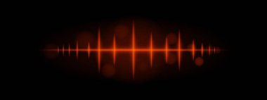 Turuncu nabız dalgası. Dinamik parlayan dalga formu, keskin sivri sivri uçlar, fütüristik ışık tasarımı, enerji sinyali, soyut aydınlatma, modern dekor, minimal görsel efekt