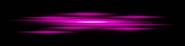 Soyut ışık arka planda iz bırakır. Pembe parlak yatay çizgiler. Arka planda hareket bulanıklığı etkisi var. Geleceksel hız, enerji akışı, lazer ışınları ve teknoloji konsepti.