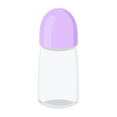 Deodorant ikonu. Vücut tazeliği ve koku koruması için rulo şişesi. Kişisel hijyen ve kişisel bakım için kullanılır.