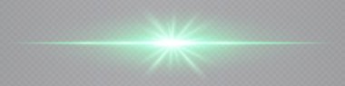 Şeffaf arkaplanda yıldız şeklinde parlayan turkuaz yatay lens. Dijital dizaynlar, UI elementleri, bilim kurgu görselleri için idealdir. EPS vektör illüstrasyonu.