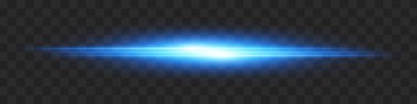 Mavi ışık. Yoğun yatay patlama ve şeffaf arka planda parlak çizgiler. Dinamik, sıcak enerji hattı hız, bilim kurgu, güç, lazer ve ısı için ideal..