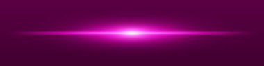 Mor ışık huzmesi. Koyu mavi arka planda keskin doğrusal ışıltı. Radyasyon çekirdeği, yumuşak kenar ve teknoloji tarzı parlaklık. Bilim kurgu, hız, enerji ve ışık kaynağı için ideal..