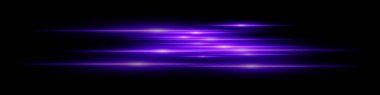 Mor hareket çizgileri. Siyah zemin üzerinde hafif ışık patlaması olan bulanık parlak çizgiler hareket ve derinlik yanılsaması yaratıyor. Hız, bilim kurgu, teknoloji ve enerji efektleri için ideal..