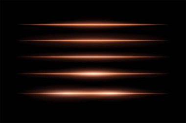 Simetrik ışık yayılmış, dikey yığında parlayan yatay kirişler. Keskin kenarları yumuşak bir şekilde karanlık arkaplan içine solur, fütüristik hareket efekti yaratır.