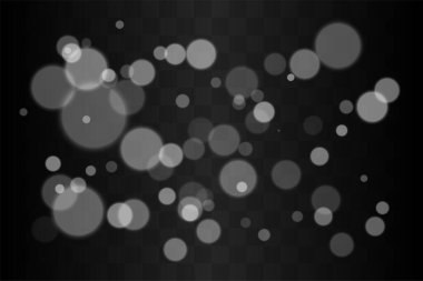 Bokeh hazır. Bulanık halkalar rastgele dağıtılmış. Yumuşak odaklı. Koyu arkaplanda üstüste binen şeffaf katmanların oluşturduğu derinlik.