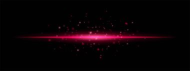 Üzerinde yüzen parçacıklar olan parlak simetrik ışık patlaması. Işıl ışıl merkezi parlama oluşturur ve koyu arkaplana yayılır.