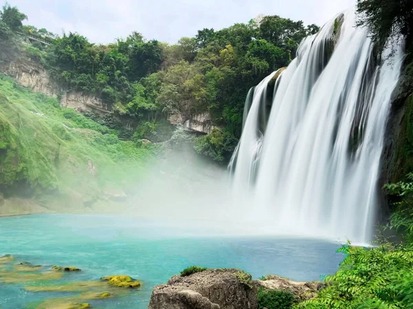Huangguoshu Waterfall landscape, biggest waterfall in Guizhou Province, China