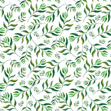 Soyut çiçekler. Soyut suluboya çiçeklerin kusursuz deseni beyaz bir arkaplanda. Tasarımın için..