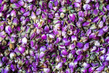 Çiçekler çayları gevşek, kuru doku veya arka plan