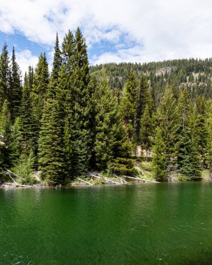 E.C. 'deki güzel Dağ Şimşek Gölü. Manning Park İngiliz Kolombiyası Kanada