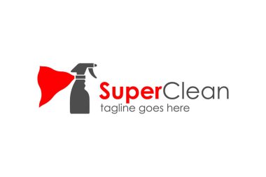 Super Clean Logo Design Template with clean tools icon. Perfect for business, company, restaurant, mobile, app, etc