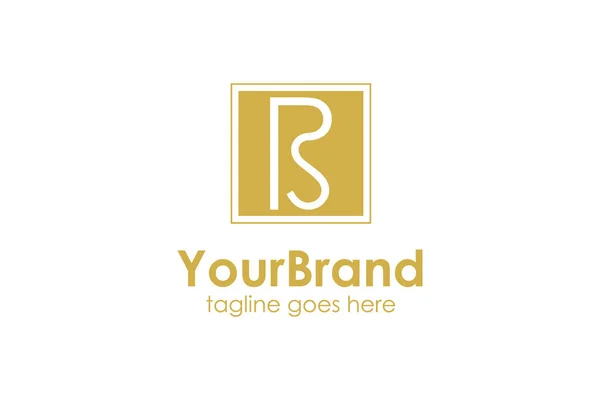 Your Brand Logo Design Template Rectangle Perfect Business Company Mobile — стоковый вектор