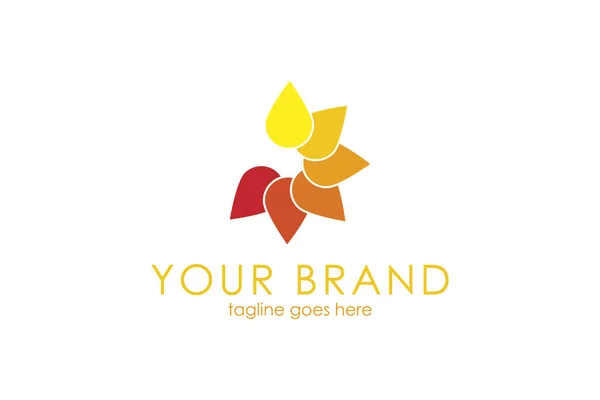 Your Brand Logo Design Template Flower Icon Perfect Business Company — стоковый вектор