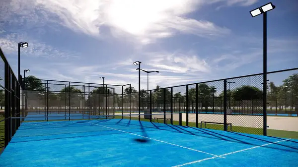 Mavi padel pista sahası 