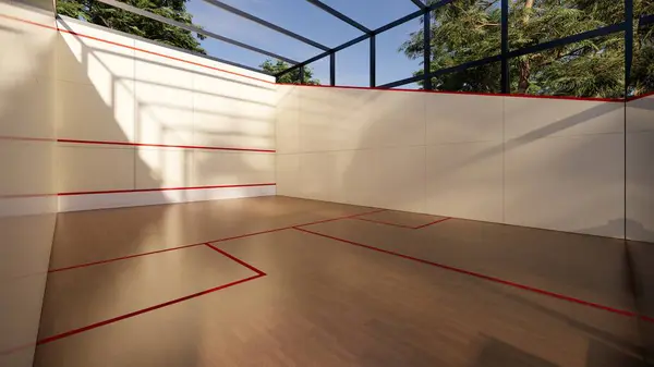 Ahşap döşemeli Modern Açık Kabak Arenası