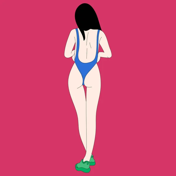 Illustration Kvinnliga Bröst Bakgrund Svart Vit Rosa Bakgrund Olika Storlek — Stock vektor