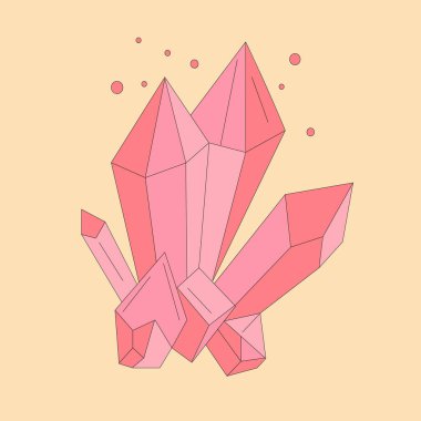 Sihirli ve mistik sembol kristal