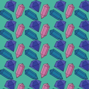 Güzel kristallerin deseni