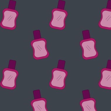 Gri arka plan kozmetik şişesindeki desen